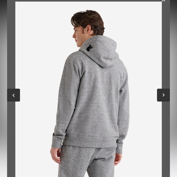 ROOTS| Men’s Organic Original Kanga Hoodie Salt & Pepper Sz L - Picture 5 of 13